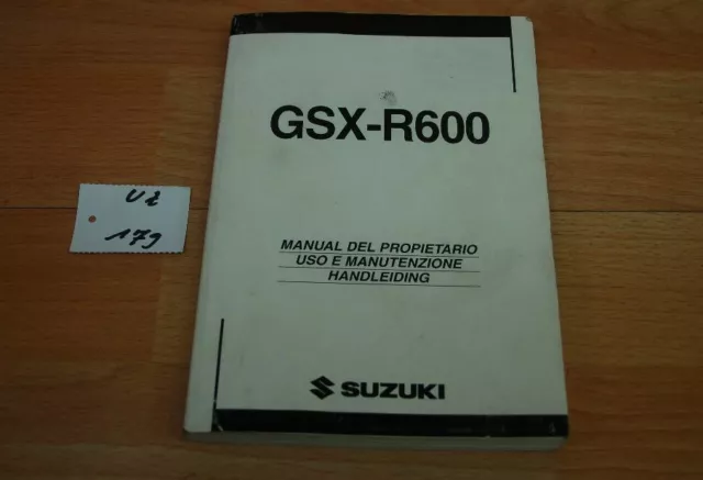 Suzuki GSX-R 600 WVB2 04-05 K4 K5 Fahrerhandbuch Owner`s Manuel  uz179