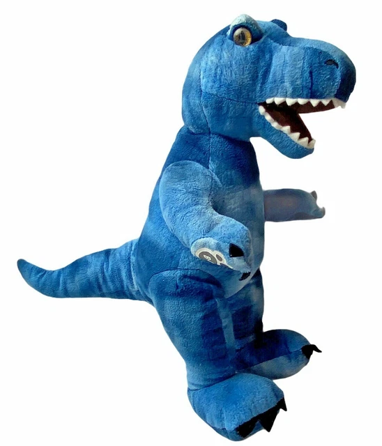 BUILD A BEAR T Rex Tyrannosaurus Dinosaur Plush Stuffed Animal 16" Blue
