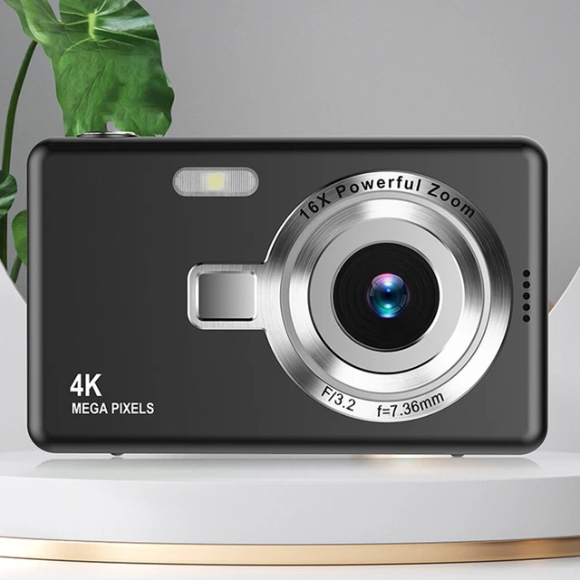 4K Digital Camera, 48MP 16x Digital Zoom Autofocus