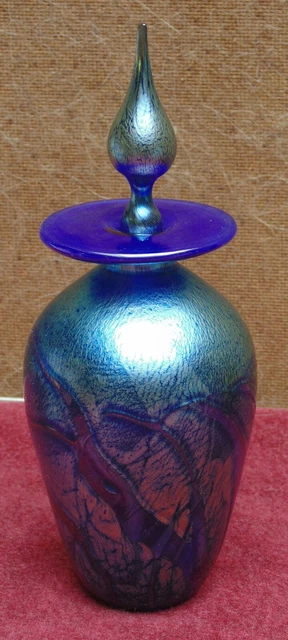 Vase Bouteille En Verre Irisé Hübsch