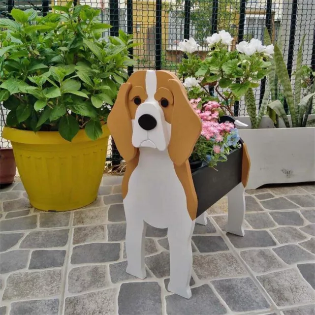 Pflanzgefäß Tierform Hund Form Pflanzgefäß PVC Garten Hund Blume Dekoration