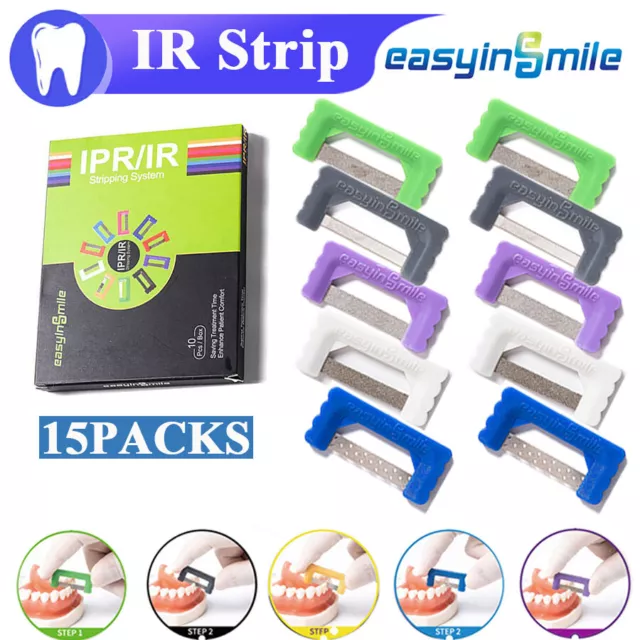10X orthodontic IR kit Dental interproximal reduction enamel strips EASAYINSMILE