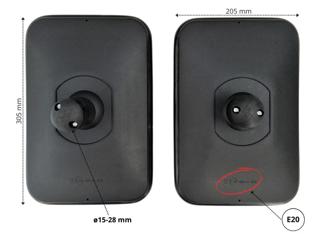 Specchietti Retrovisori Esterni RYWAL LWB-375