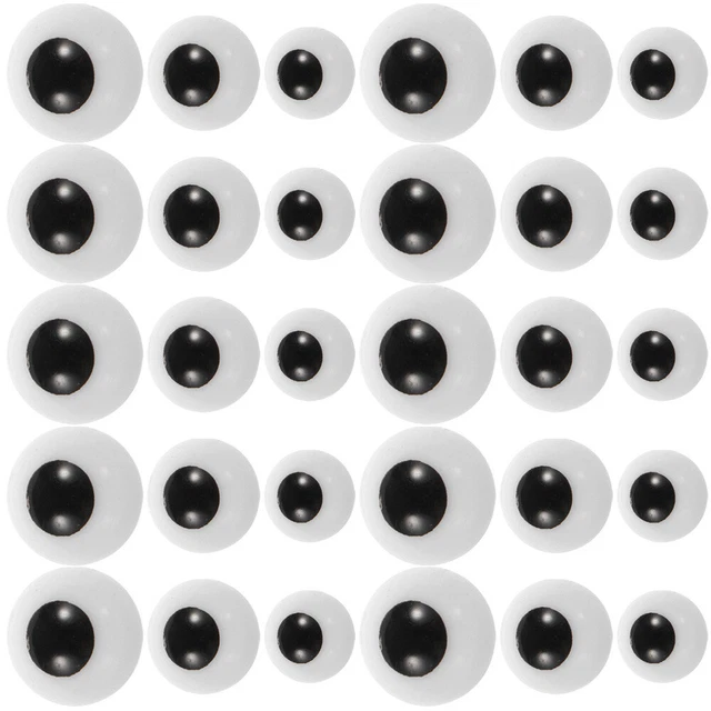 150 pièces Tailles assorties Jouets Crochet Faux globe oculaire Yeux poupée