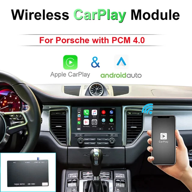 WIRELESS APPLE CARPLAY Decoder Box Android Auto Mirror Link for Porsche