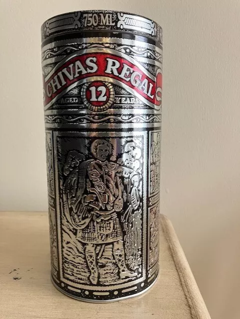 Vintage Chivas Regal Collectible Embossed Tin
