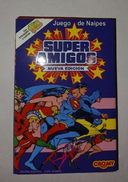 Super Powers Friends Justice League - 2Nd Version - Card Game Cromy Argentina
