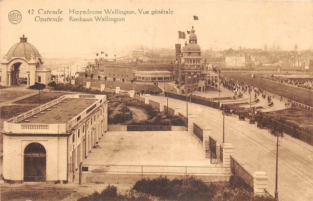 Carte Postale - Belgique - Ostende - La Sortie de l'Hippodrome