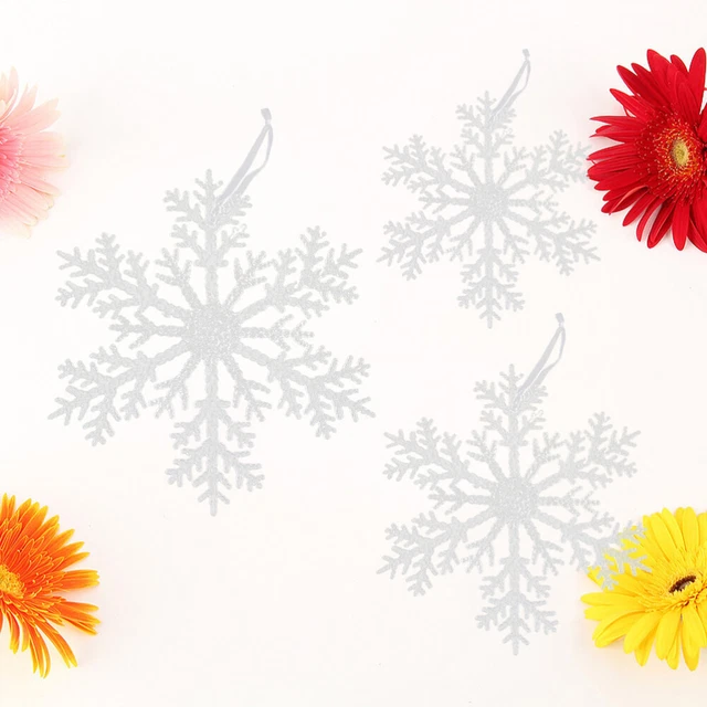 3 Pcs Weihnachtsbaumschmuck Hängende Schneeflocke Weihnachtsdeko Weihnachten