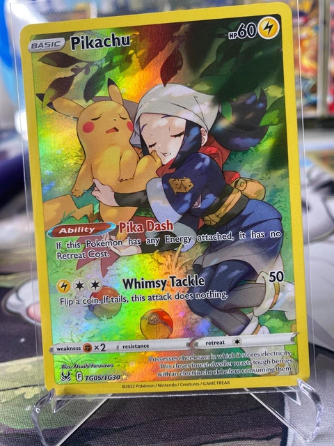 Pikachu & Akari TG05/TG30  Lost Origin Trainer Gallery  Ultra Rare Pokmon  Card (NM) Pikachu Tg