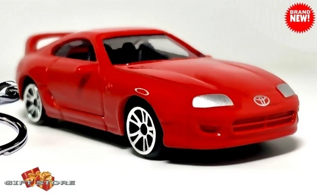Rare Key Chain Red Toyota Supra A80 Fast & Furious Paul Walker Tribute Supercar