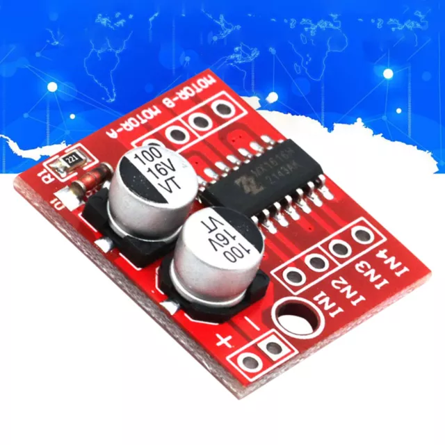 L298N 2-Way DC Motor Driver Module PWM Speed Driver Module