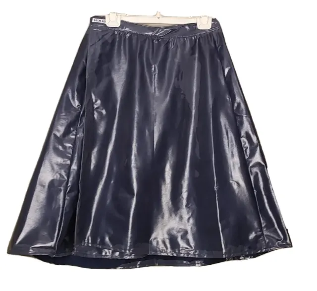 Vintage - Shiny Purple Vinyl Wrap Skirt by Cool It! - Ladies Size XL