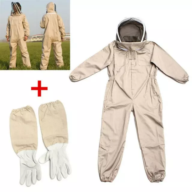 Bee Suit Beekeeper Protective Suit Beekeeping Suit   Suit w/ Gloves