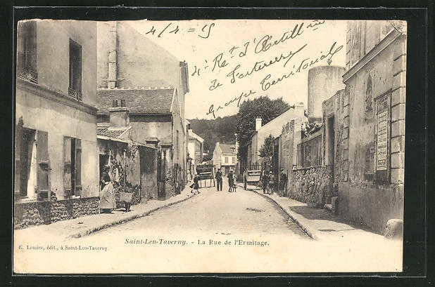 CPA Saint-Leu-Taverny, La Rue de l´Ermitage 1915