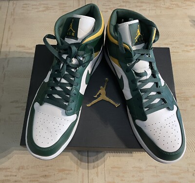 jordan 1 mid noble green pollen