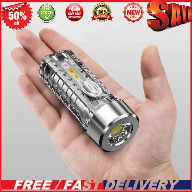 Keychain Lamp Super Bright Mini Lantern Waterproof 3 Gears for Outdoor Emergency