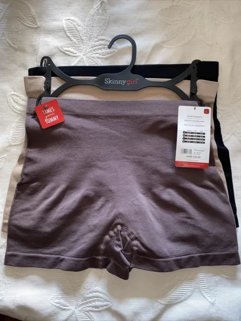 SKINNYGIRL SHAPING SEAMLESS Slip Shorts Size Large 3 pair Style SG7063￼￼  New £28.51 - PicClick UK