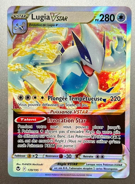 Lugia CGC.VSTAR Pokémon  2022  Silver Tempest - 139/195 Holo Gent Mit 10 Card