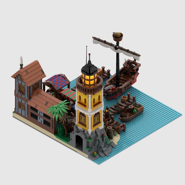 Maison Médiévale ZITIANYOUBUILD 1041 Pièces - Thème Pirates/Architecture - MOC