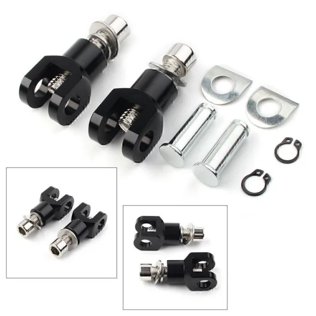 Motorcycle Black Rear Passenger Foot Pegs Bracket for Harley Softail 2000-2020