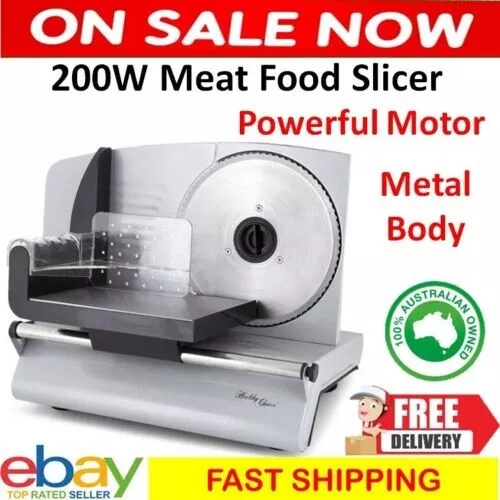 Meat Slicer Electric Food Cheese Cafe Cutter Bread Vegetable Deli Slice Tool