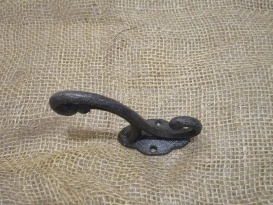 Cast Iron Rustic Victorian Style Coat Hooks Hook Rack Hall Tree Vintage Look 5