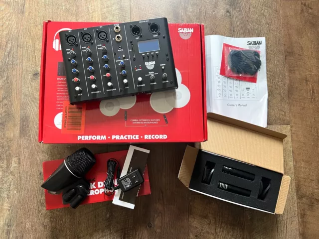 Sabian Sound Kit Drum Mixer & Microphone Kit Mixer Pack SSKIT