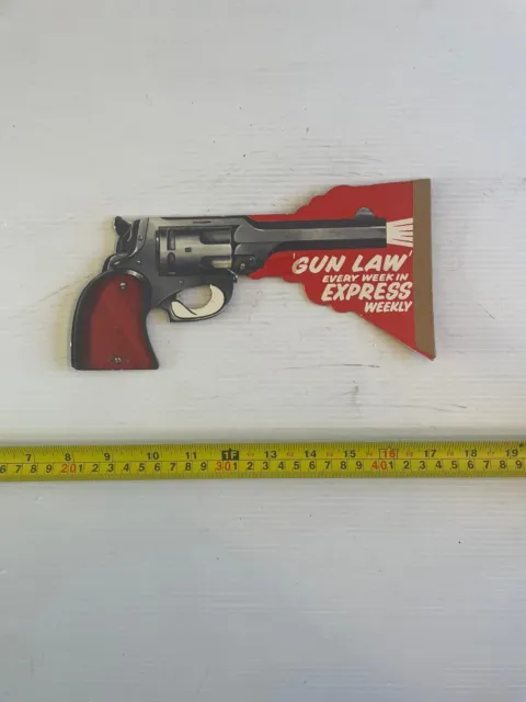 Vintage Pre Loved American Gun Law Advertiving Piece