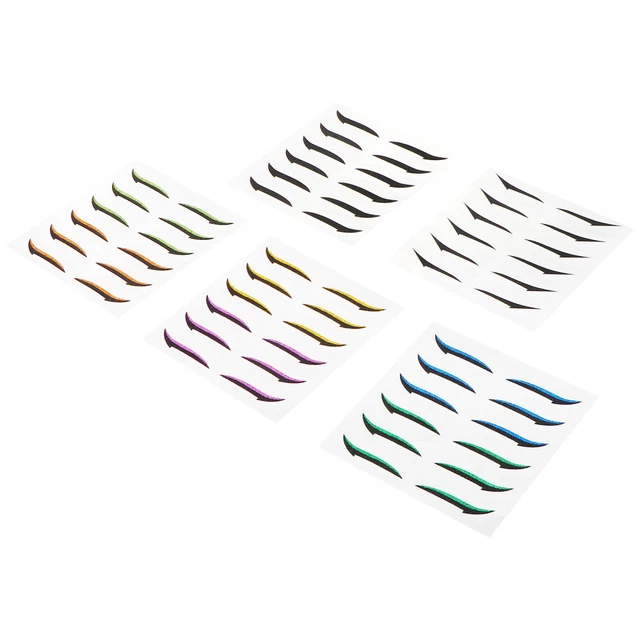 36 Pares Delineador de Ojos Brillo Pegatinas Doble Reutilizables Cintas Ojo