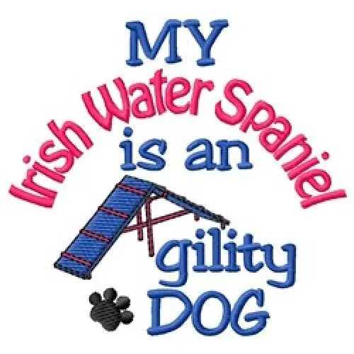 My Irish Water Spaniel is An Agility Dog Short-Sleeved Tee - DC1910L