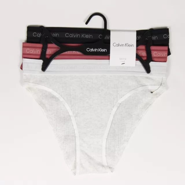 Women's Calvin Klein Cheeky String Bikini 3-Pack QP2942X-610 White/Pink/Black