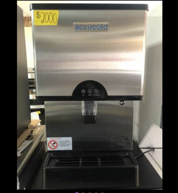 NEW Accucold Counter Top 282 lb Nugget Ice Machine & Water Dispenser NEW Accucold Counter Top 282 lb Nugget Ice Machine & Water Dispenser