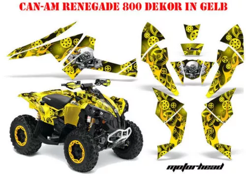 Amr Racing Dekor Kit Atv Can-Am Renegade, Ds 250, Ds 450, Ds 650 Motorhead B