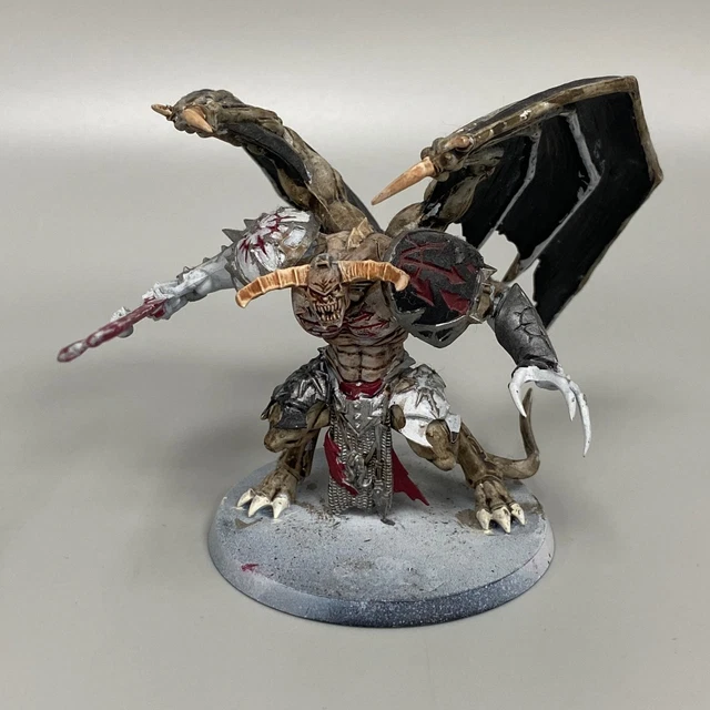 Figurine Warhammer - Prince Démon Du Chaos En Résine - Non Officielle - Partiellement Peinte