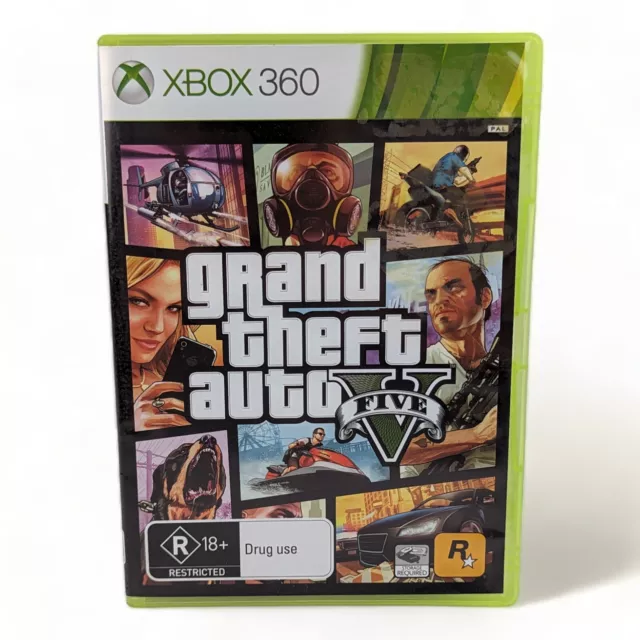 Grand Theft Auto GTA 5 V Five Microsoft Xbox 360 Steelbook Game