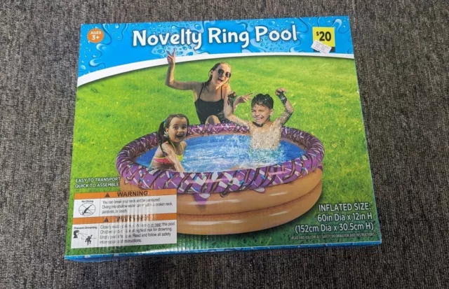 Novelty Ring Pool, Ages 3+, 60" Dia X 12" H