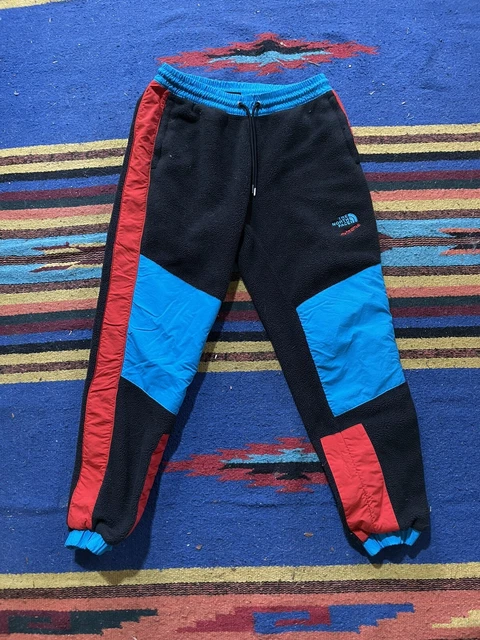 North Face Extreme Men Small Women Medium Vintage Style Fleece Jogger Pants Neon