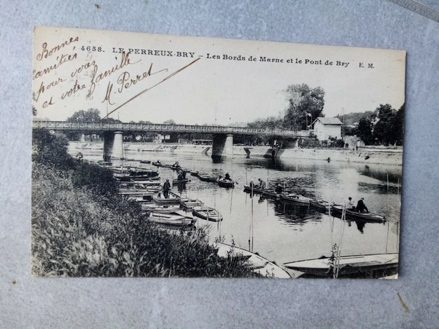 Cpa Le Perreux Bry Les Bords De Marne Et Le Pont De Bry