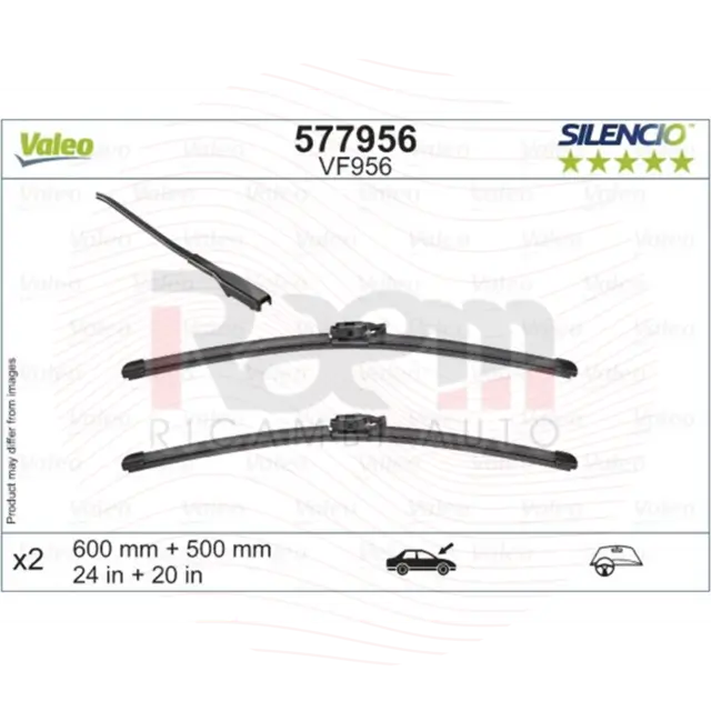 VALEO INTERNAZIONALE Silencio Wiper Fb OE LHD VF956 Set