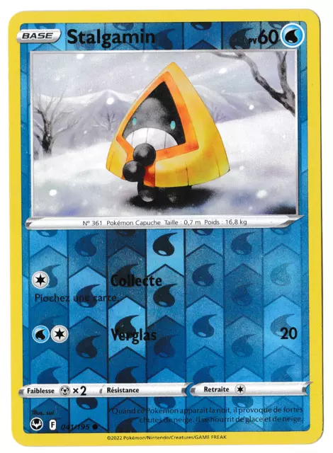 Carte pokémon Stalgamin 041/195 Reverse Temête Argentée - FR 🔥