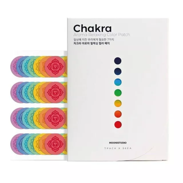 Mooni Studio Chakra Aroma Relaxing Patch 7 Types Set (252ea) K-Beauty