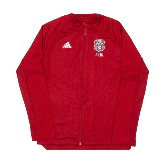 Giacca da pista ADIDAS EB Eclipse rossa ragazze 11-12 anni