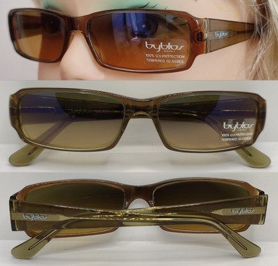 3130 L ORO SATINATO 50mm MADE ITALY NEW VINTAGE BYBLOS B 603 Occhiali da sole C 
