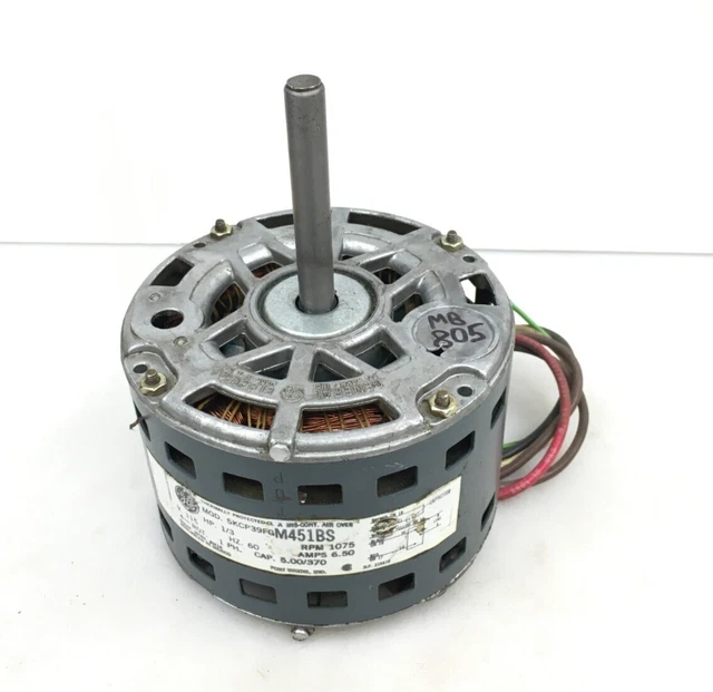 GE 5KCP39FGM451BS 1/3HP 1075RPM 115V Blower Motor M16 used #MB805