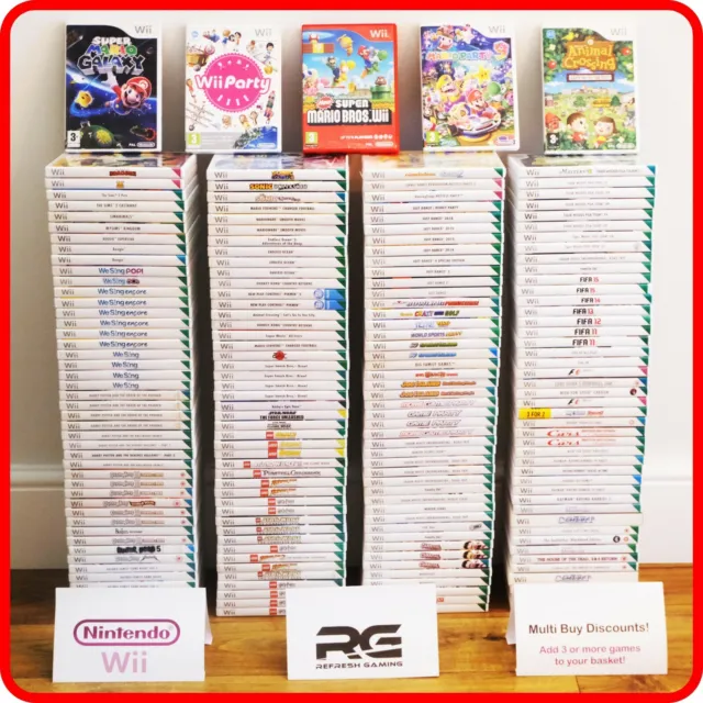 Nintendo Wii Spiele - Wählen Sie ein Spiel oder ein Bündel - Schnäppchen sparen - Riesige Auswahl!