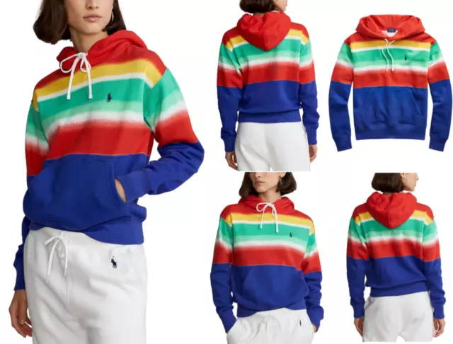 Polo Ralph Lauren Rainbow Sweatshirt Hoodie Sweater Jumper Pullover Sweater M