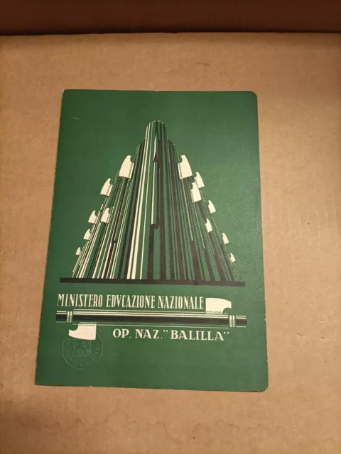 Pagella - Op. Naz. Balilla - Ministero Educazione Nazionale 1931 1932