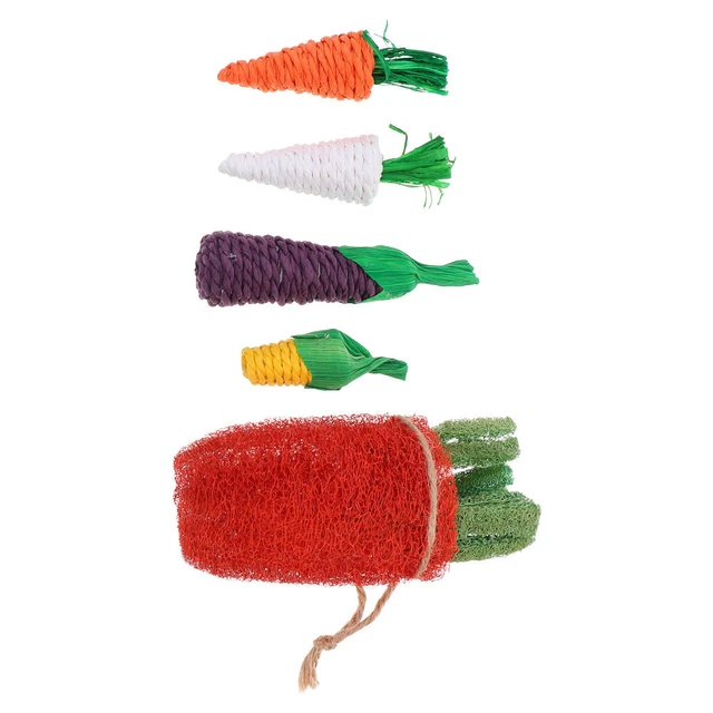 5Pcs Pet Plüsch Kauen Spielzeug Handwoven Kauen Spielzeug 3