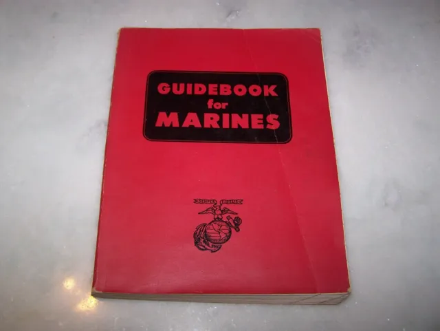 Guidebook for Marines July 1963 Book